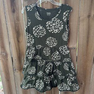 Girls' SVAHA Organic Cotton MATHEMATICS Math STEM Ruffle Skirt DRESS 11-12 NWOT